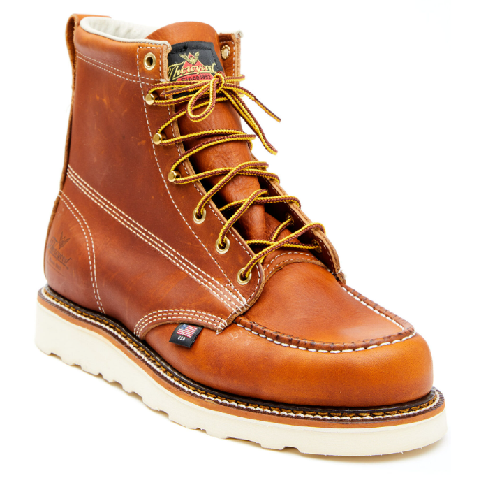 Men’s 6″ Moc Toe Lace-Up Work Boots