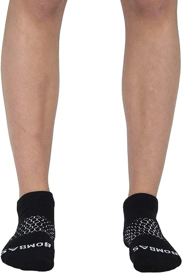 Bombas Women’s Originals Black Ankle Socks, Size Medium