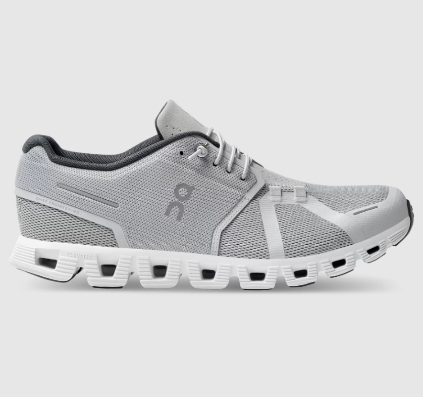 Men’s ON Cloud 5 Running Shoes – Glacier | White