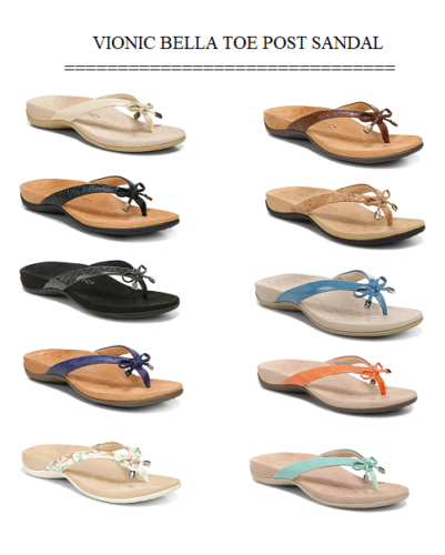 Vionic Bella Toe Post Sandal Medium – Marshmallow