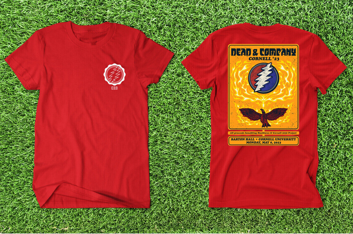 Dead And Company Cornell ’23 Barton Hall May 8, 2023 Cornell University T Shirt