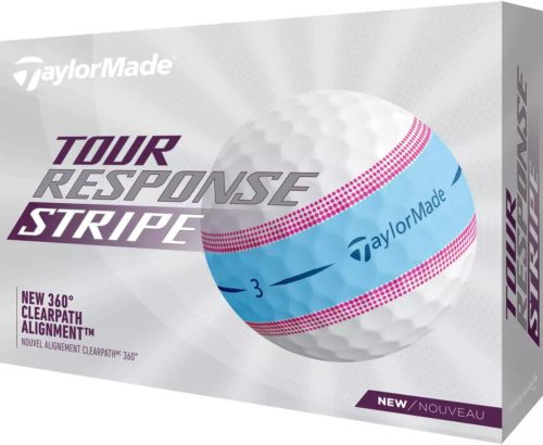 TaylorMade 2022 Tour Response Blue/Pink Stripe Golf Balls