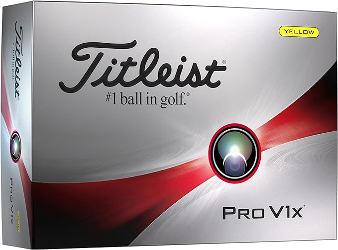 Titleist Pro V1x One Dozen Yellow Golf Balls