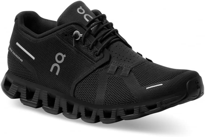 On Women’s Cloud 5 Sneakers, All Black, 10